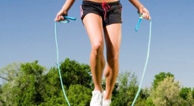 Jump rope to lose weight 7 kg in a week